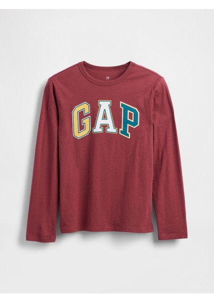 Erkek Çocuk Kırmızı Gap Logo T-Shirt