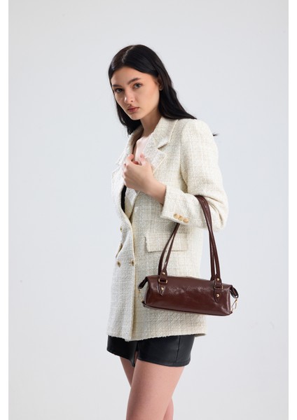 Olivra Kahverengi Toka Detaylı Mini Kadın Omuz, Kol ve El Çantası indirimleri