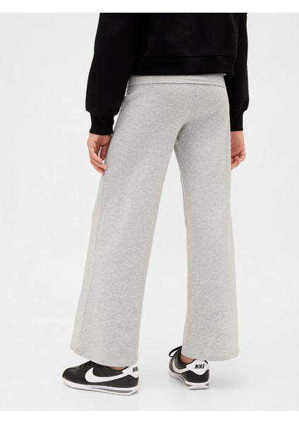 Kız Çocuk Açık Gri Wide-Leg Foldover Leggings Tayt modelleri