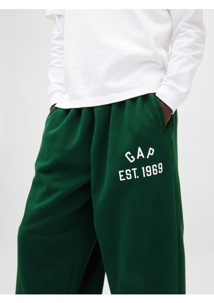 Erkek Yeşil Vintagesoft Gap Logo Baggy Eşofman Altı fırsatları