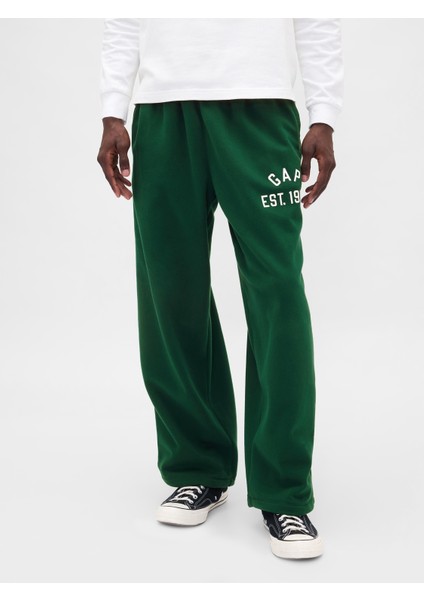 Erkek Yeşil Vintagesoft Gap Logo Baggy Eşofman Altı