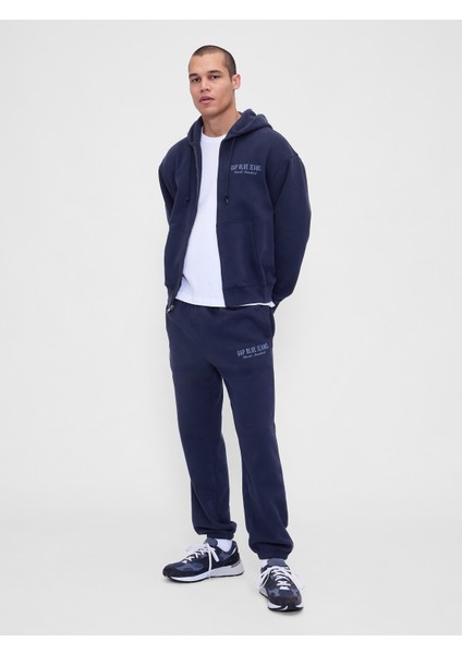 Erkek Lacivert Vintagesoft Gap Logo Eşofman Altı