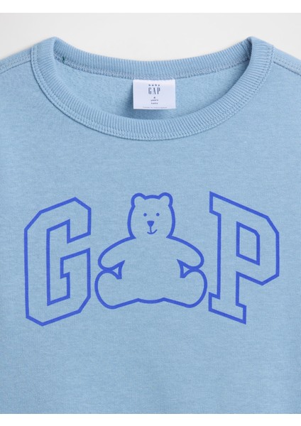 Erkek Bebek Açık Mavi Gap Logo Sweatshirt fiyatları