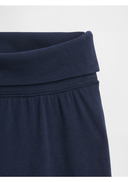 Kız Çocuk Lacivert Wide-Leg Foldover Leggings Tayt fiyatları