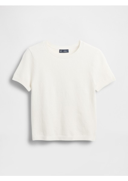 Kadın Kırık Beyaz Cashsoft Stretch Baby T-Shirt fiyatları