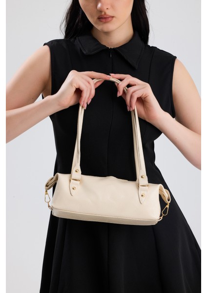 Olivra Bej Toka Detaylı Mini Kadın Omuz, Kol ve El Çantası modelleri