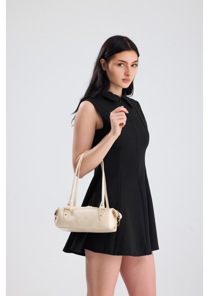Olivra Bej Toka Detaylı Mini Kadın Omuz, Kol ve El Çantası indirimleri