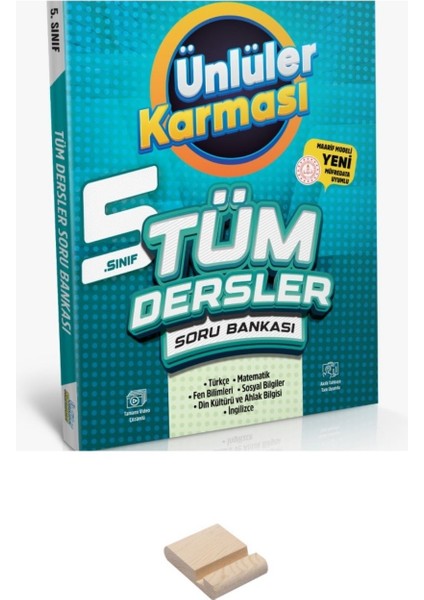 Ünlüler 5. Sınıf Tüm Dersler Soru Bankası + Telefon Standı