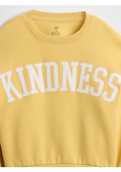 Kız Çocuk Sarı Vintage Soft Dolman Sweatshirt fiyatları