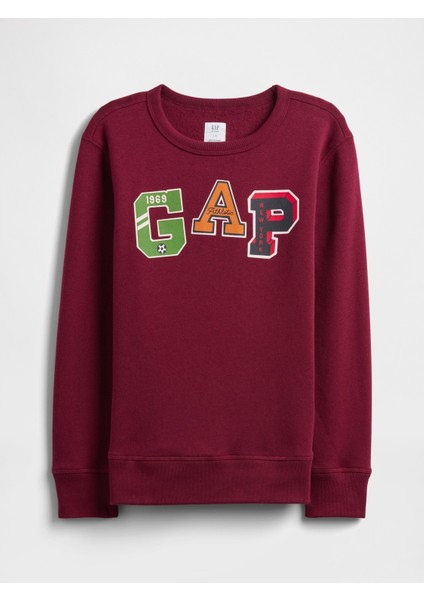 Erkek Çocuk Kırmızı Gap Logo Sweatshirt