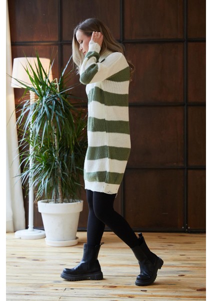 Boğazlı Triko Tunik Yeşil fırsatları