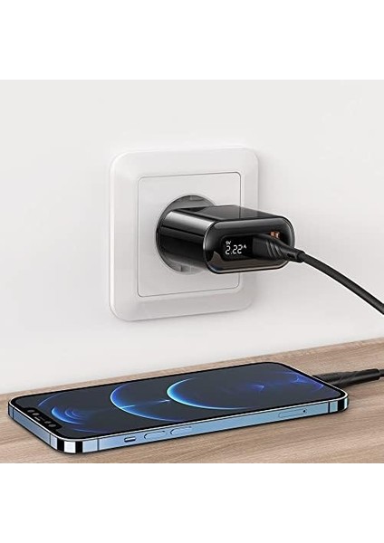 CH-7170 Pd 3.0 20W 1xusb 1xtype-C Girişli LED Göstergeli Şarj -Siyah fiyatları