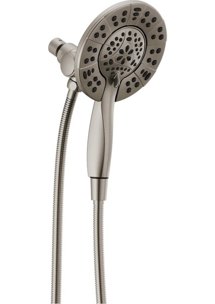 Faucet 4-Sprey IN2ITION El Spreyli Çift Duş Başlığı, Hortumlu Fırçalanmış Duş Başlığı, Duş Başlıkları ve El Duşları, El Duşu Başlıkları, Paslanmaz 58499-SS