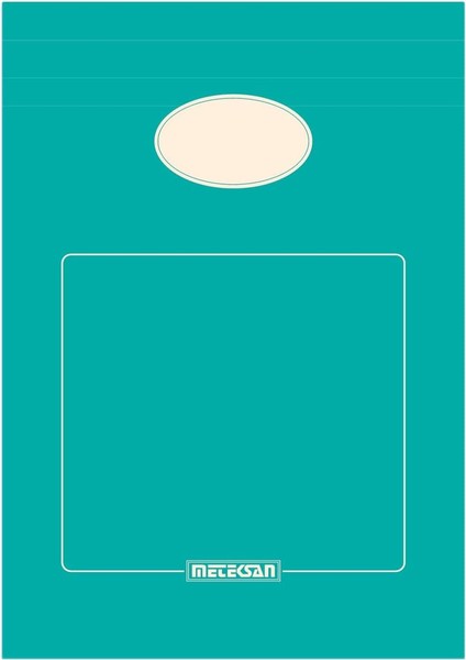 A5 Karton Kapaklı Bloknot, Akdeniz Serisi, 80 Yaprak, Düz, Su Yeşili