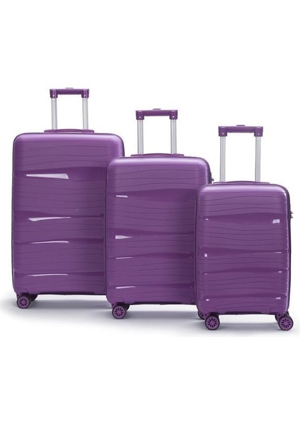 3'lü Silikon Valiz Seti Pp Kırılmaz Silikon
