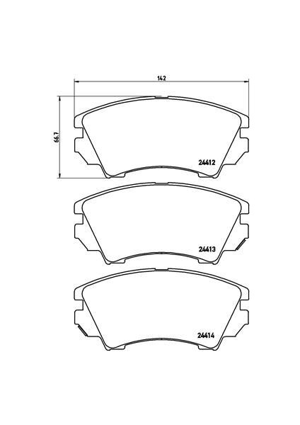 ÖN BALATA OPEL ASTRA J 2012-2014 INSIGNIA 2008-2011 ZAFIRA 2011 SAAB 9.5 2010-2017 JANT GDB1783 1605434 95520061 1605317 1680880480