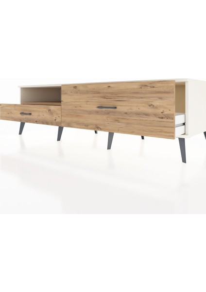 Kronos Tv Ünitesi Tek Raflı 2 Çekmeceli 176X59X51 Aytaşı-Çam/çam fırsatları