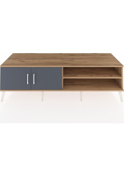 Kronos Tv Ünitesi 2 Raflı 2 Kapaklı 176X59X51 Çam-Antrasit/çam