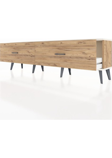 Arges Tv Ünitesi 2 Çekmeceli 176X30X51 Çam-Aytaşı/çam fırsatları