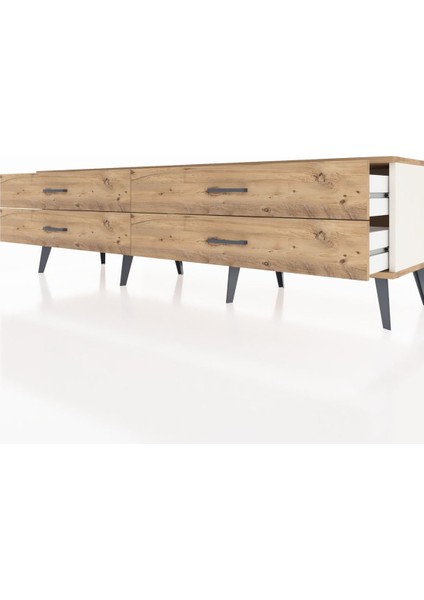 Hyperion Tv Ünitesi 4 Çekmeceli 176X44X51 Aytaşı-Çam/çam fırsatları