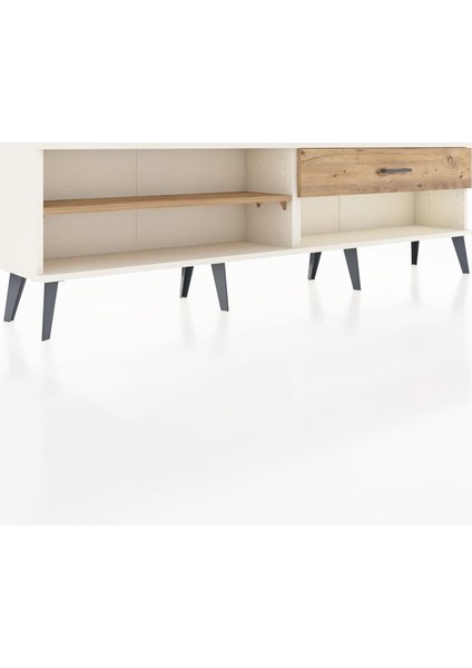 Arges Tv Ünitesi Tek Raflı Tek Çekmeceli 176X30X51 Aytaşı-Çam/çam fiyatları