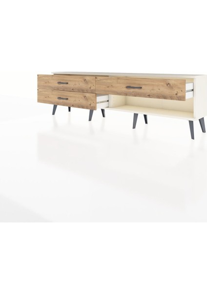 Arges Tv Ünitesi 3 Çekmeceli 176X30X51 Aytaşı-Aytaşı/çam modelleri