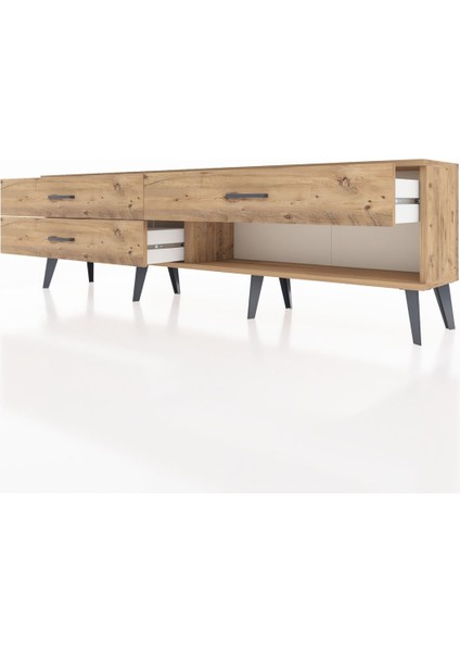 Arges Tv Ünitesi 3 Çekmeceli 176X30X51 Çam-Çam/çam fırsatları