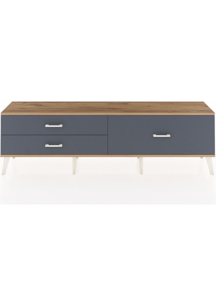 Arges Tv Ünitesi 3 Çekmeceli 176X30X51 Çam-Çam/antrasit