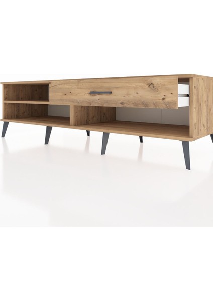 Kronos Tv Ünitesi Tek Raflı Tek Çekmeceli 176X59X51 Çam-Çam/çam fırsatları
