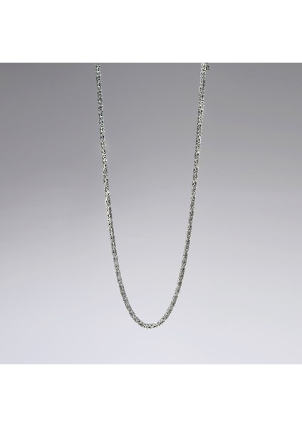 120 Mikron Oksitli Kare Kral Gümüş Zincir fiyatları