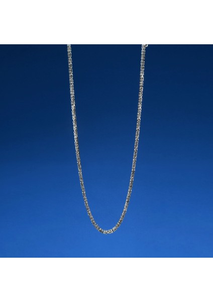 120 Mikron Oksitli Kare Kral Gümüş Zincir indirimleri