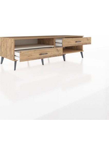 Kronos Tv Ünitesi Tek Raflı 2 Çekmeceli 176X59X51 Çam-Aytaşı/çam indirimleri