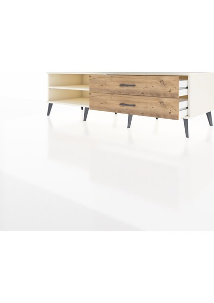 Kronos Tv Ünitesi Tek Raflı 2 Çekmeceli 176X59X51 Aytaşı-Aytaşı/çam modelleri