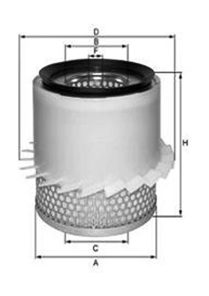 HAVA FİLTRESİ MAZDA B 2.2D HP 921K R22623603 R20913Z40 R20523603