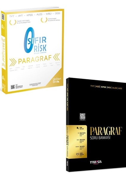 Üçdörtbeş+Marka Yayınları 2026 Paragraf Sıfır Risk Set