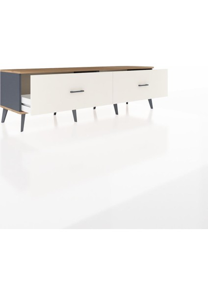 Hyperion Tv Ünitesi 2 Çekmeceli 176X44X51 Antrasit-Çam/aytaşı indirimleri