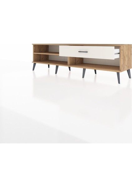 Hyperion Tv Ünitesi Tek Raflı Tek Çekmeceli 176X44X51 Çam-Çam/aytaşı modelleri