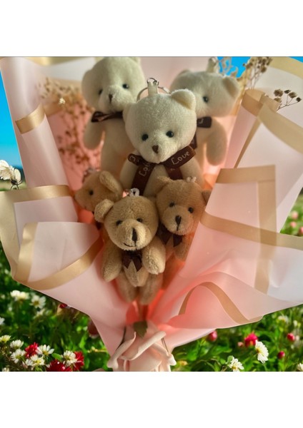 Sevgiliye , Kız Arkadaşa , Arkadaşa Hediye Buketi Ayıcklı