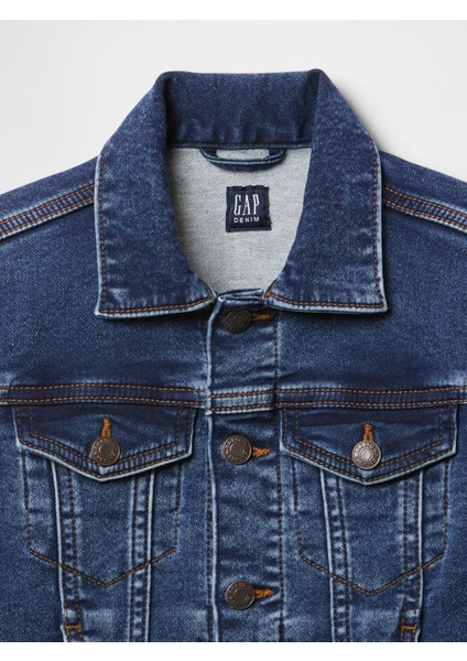 Erkek Bebek Mavi Gap Sweatshirt Icon Denim Ceket fırsatları
