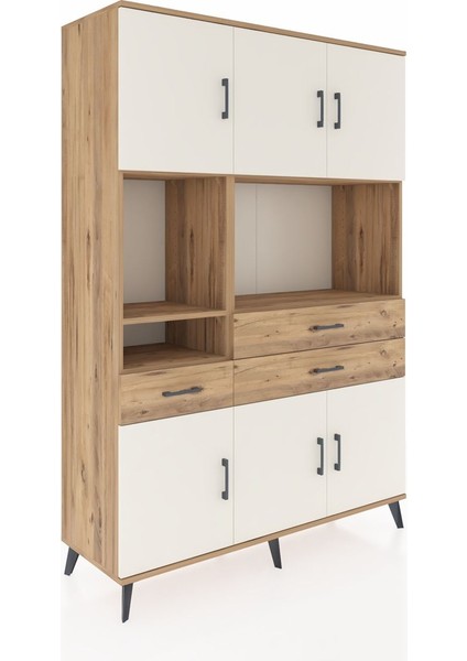 Hyperion Dolap 9 Raflı 3 Çekmeceli 6 Kapaklı 132X44X195 Çam-Aytaşı/çam fiyatları
