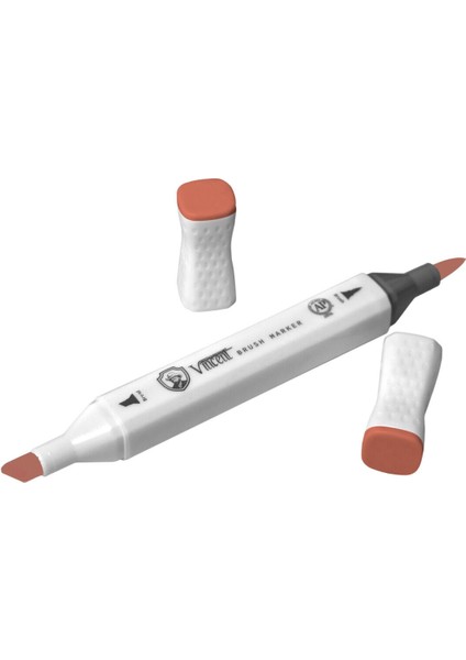 Graph Master Brush Marker R114 Coral Rose modelleri