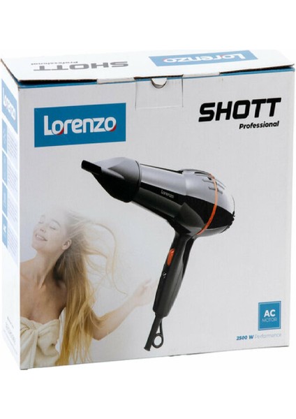Shott Profesyonel Saç Kurutma Makinesi Siiyah