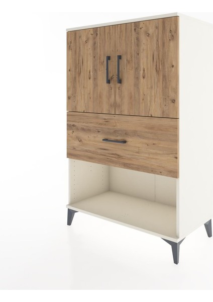 Hyperion Dolap 2 Raflı Tek Çekmeceli 2 Kapaklı 88X44X134 Aytaşı-Çam modelleri