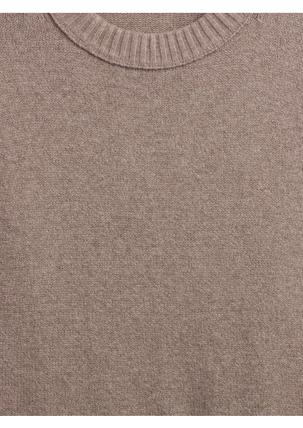 Kadın Açık Pembe Cashsoft Relaxed Crewneck Kazak modelleri