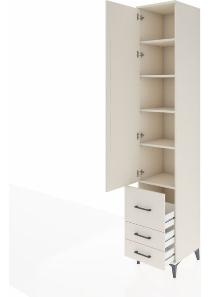 Hyperion Dolap 5 Raflı 3 Çekmeceli Tek Kapaklı 44X44X243 Aytaşı-Aytaşı fırsatları