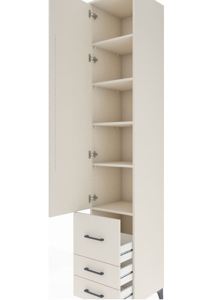 Hyperion Dolap 5 Raflı 3 Çekmeceli Tek Kapaklı 44X44X243 Aytaşı-Aytaşı indirimleri