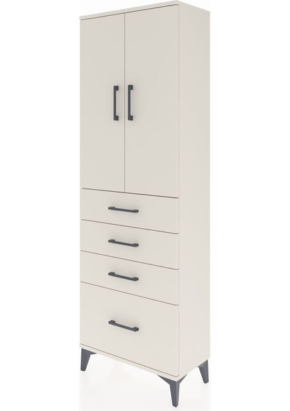 Arges Dolap 2 Raflı 4 Çekmeceli 2 Kapaklı 60X30X182 Aytaşı-Aytaşı modelleri