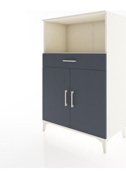 Hyperion Dolap 2 Raflı Tek Çekmeceli 2 Kapaklı 88X44X134 Aytaşı-Antrasit modelleri