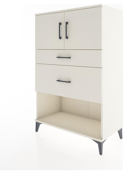 Hyperion Dolap Tek Raflı 2 Çekmeceli 2 Kapaklı 88X44X134 Aytaşı-Aytaşı modelleri