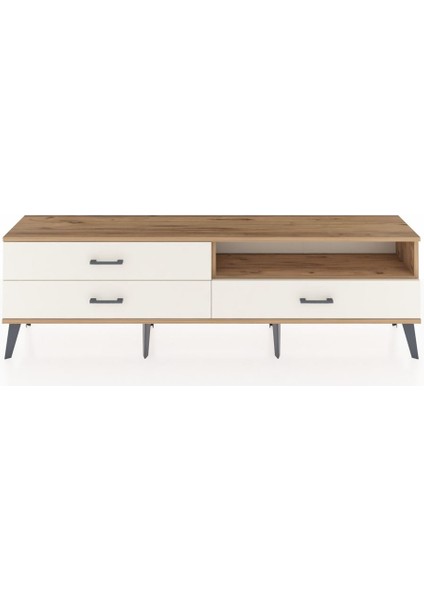 Arges Tv Ünitesi Tek Raflı 3 Çekmeceli 176X30X51 Çam-Çam/aytaşı